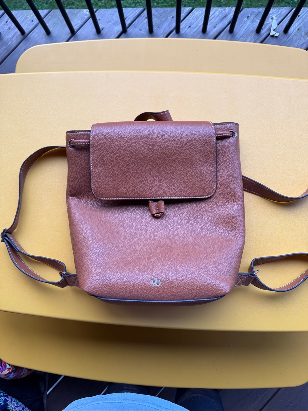Vera Bradley Chestnut Brown Leather Backpack